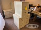 (3) Steel file cabinets